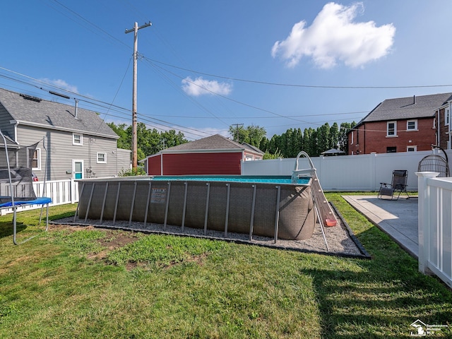 525 Godfroy Ave, Monroe, MI 48162 - view of yard with a trampoline