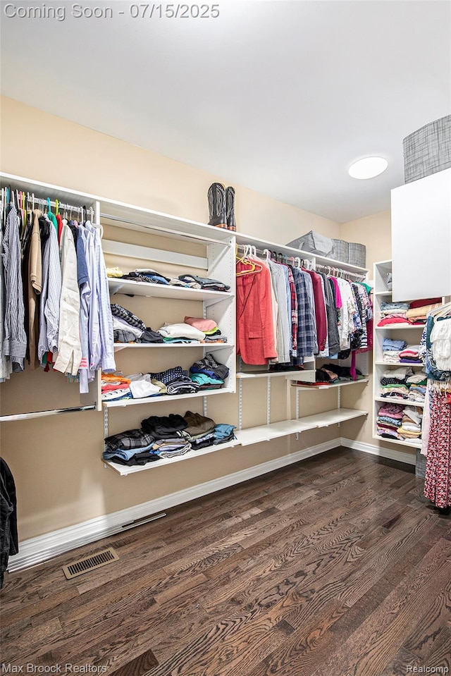 23395 Stoneleigh Ct, South Lyon, MI 48178 - spacious closet with wood finished floors