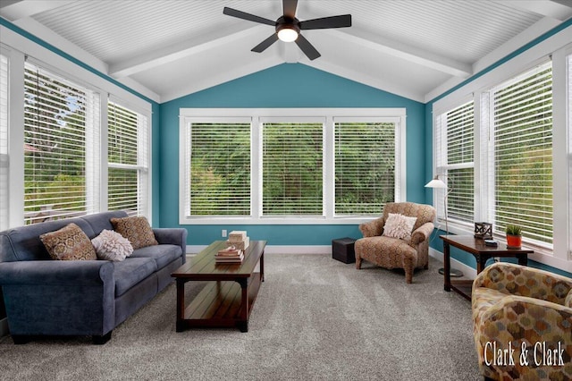 4454 Keena Ct NE Unit 71, Grand Rapids, MI 49525 - living area with a ceiling fan, healthy amount of natural light, and carpet floors