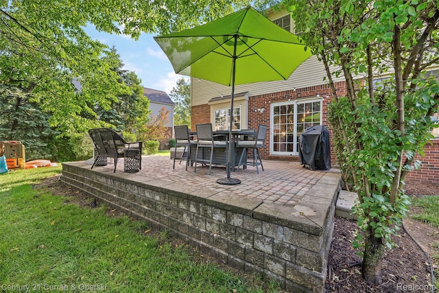 1760 Bedlington Ct, Rochester Hills, MI 48307 - view of patio / terrace featuring a grill