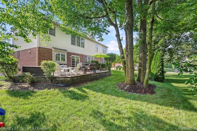 1760 Bedlington Ct, Rochester Hills, MI 48307 - view of green lawn with a patio