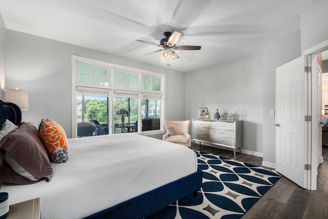 172 Bay Meadows Dr, Holland, MI 49424 - bedroom featuring wood finished floors and a ceiling fan