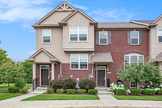 2817 Hartwick Dr, Rochester Hills, MI 48307 - view of front of home featuring brick siding