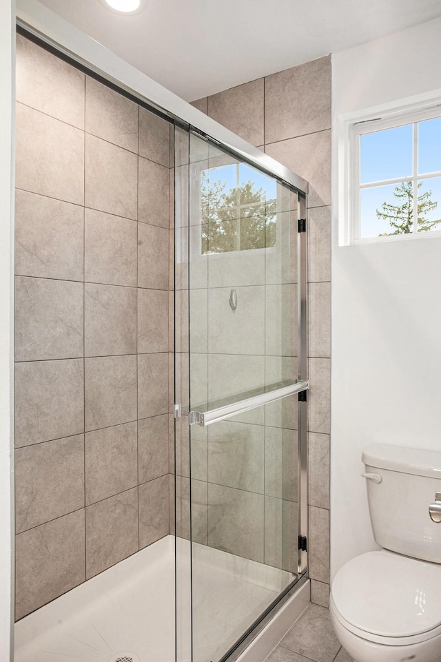 2817 Hartwick Dr, Rochester Hills, MI 48307 - bathroom with a shower stall and tile patterned flooring