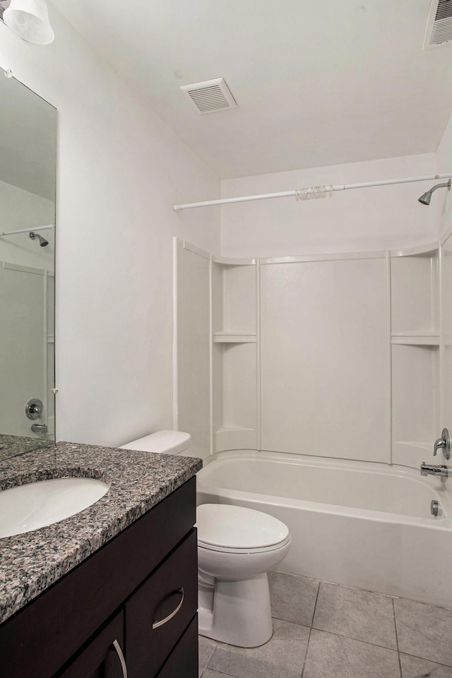 2817 Hartwick Dr, Rochester Hills, MI 48307 - bathroom with vanity,  shower combination, and tile patterned floors