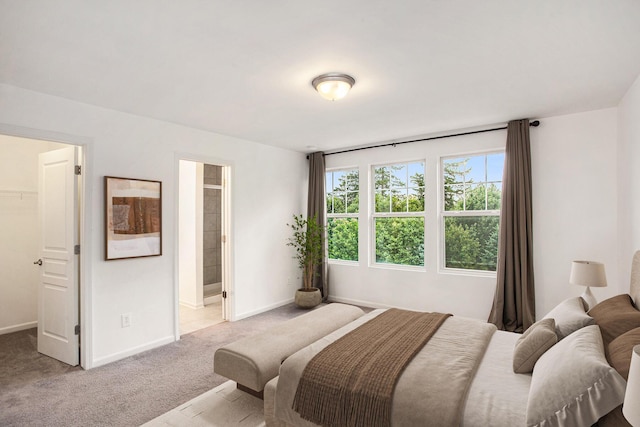 2817 Hartwick Dr, Rochester Hills, MI 48307 - carpeted bedroom featuring a walk in closet and ensuite bath