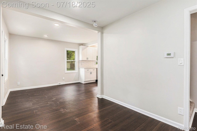 21801 Colgate St, Farmington Hills, MI 48336 - spare room with dark wood-style floors and recessed lighting