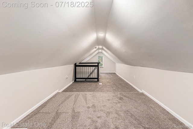 21801 Colgate St, Farmington Hills, MI 48336 - bonus room featuring vaulted ceiling and carpet flooring