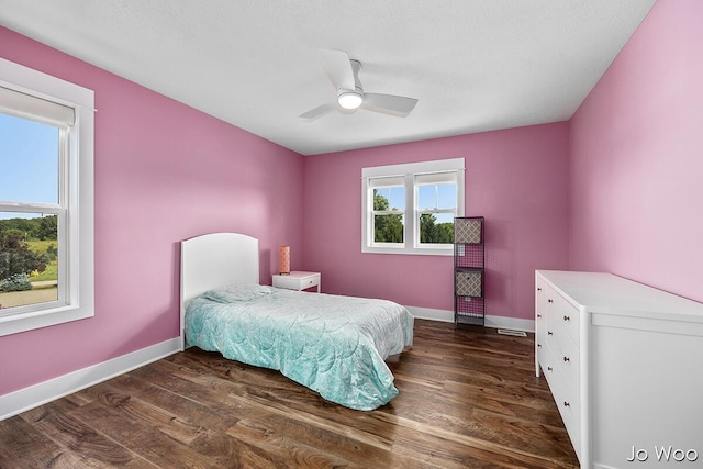 5362 Settlers Grove Rd NE, Belmont, MI 49306 - bedroom featuring wood finished floors and a ceiling fan