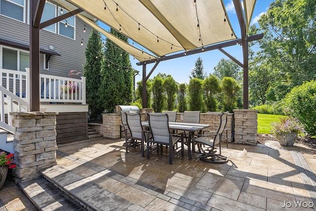 5362 Settlers Grove Rd NE, Belmont, MI 49306 - view of patio featuring outdoor dining area and area for grilling