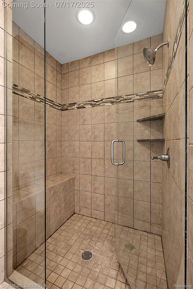 1120 Wyandotte Ave, Royal Oak, MI 48067 - full bathroom with a stall shower and recessed lighting