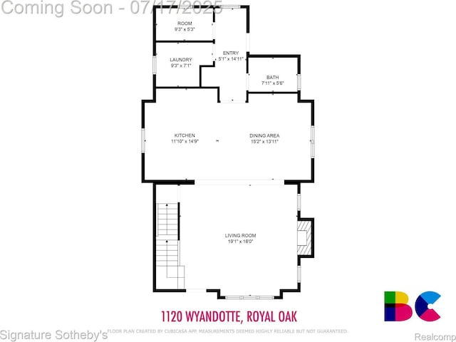 1120 Wyandotte Ave, Royal Oak, MI 48067 - view of property floor plan