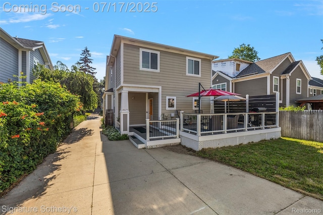 1120 Wyandotte Ave, Royal Oak, MI 48067 - rear view of property with a deck