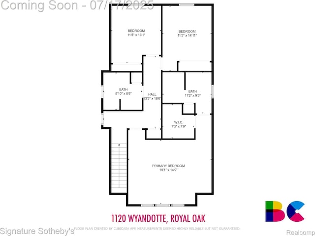 1120 Wyandotte Ave, Royal Oak, MI 48067 - view of floor plan / room layout