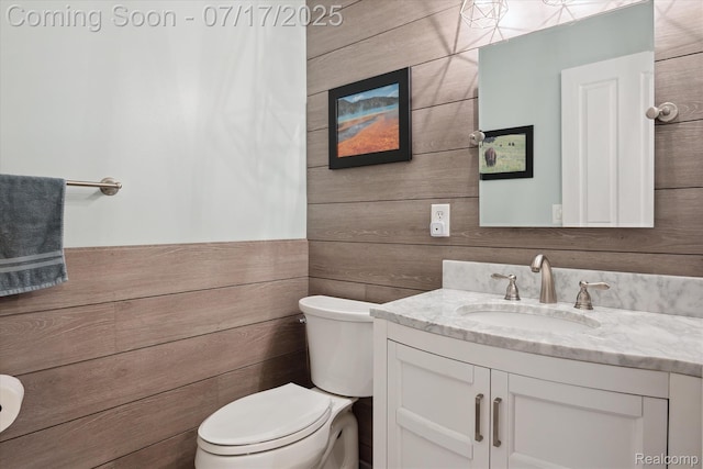 1847 Brandy Ln, Brighton, MI 48114 - half bath with wooden walls and vanity