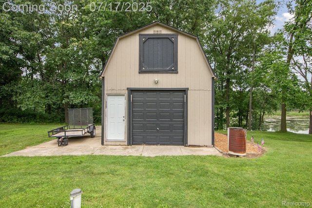 1847 Brandy Ln, Brighton, MI 48114 - detached garage featuring view of scattered trees