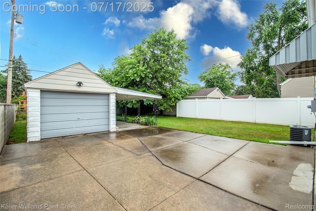 43 Charlevoix St, Clawson, MI 48017 - garage featuring a detached garage and driveway