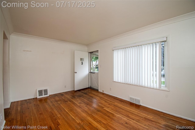 43 Charlevoix St, Clawson, MI 48017 - unfurnished room featuring hardwood / wood-style floors and ornamental molding