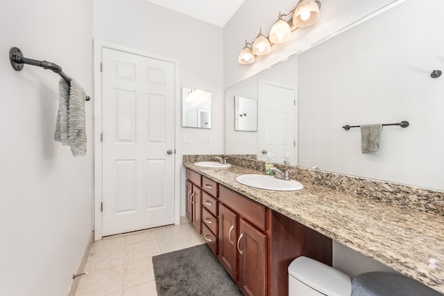 241 W Oakbrook Dr, Ann Arbor, MI 48103 - full bathroom with double vanity and tile patterned flooring