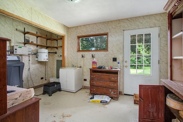 2597 E Glendora Rd, Buchanan, MI 49107 - laundry area with washer and clothes dryer