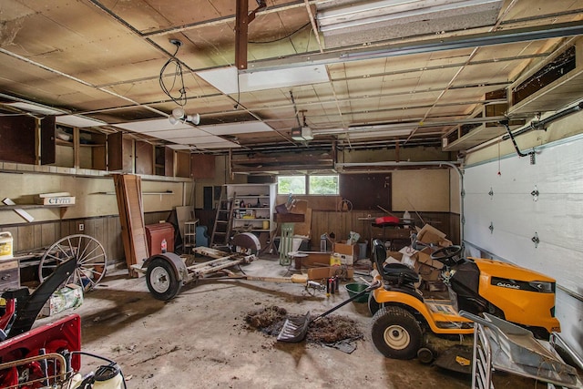 2597 E Glendora Rd, Buchanan, MI 49107 - garage featuring a garage door opener