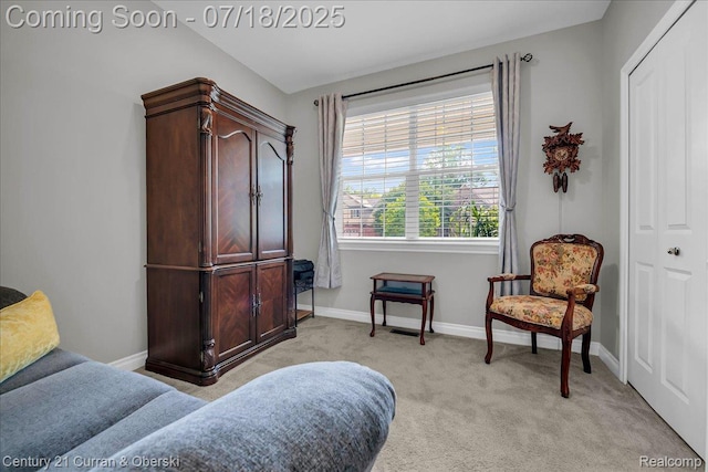 21150 Bryce Ct, Romulus, MI 48174 - sitting room featuring light colored carpet and baseboards
