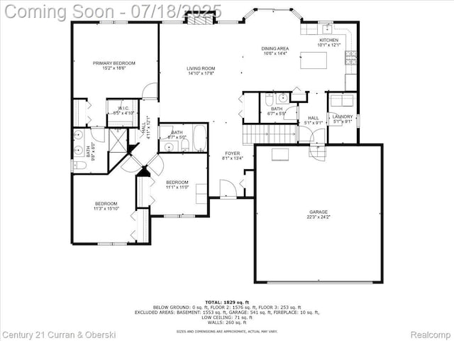 21150 Bryce Ct, Romulus, MI 48174 - view of home floor plan