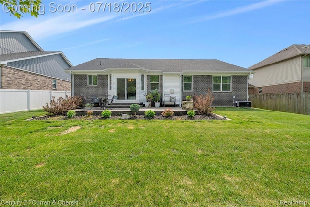 21150 Bryce Ct, Romulus, MI 48174 - back of house featuring a patio area and a fenced backyard