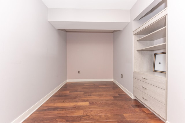 111 N Ashley St Unit 412, Ann Arbor, MI 48104 - interior space with dark wood-style floors and baseboards