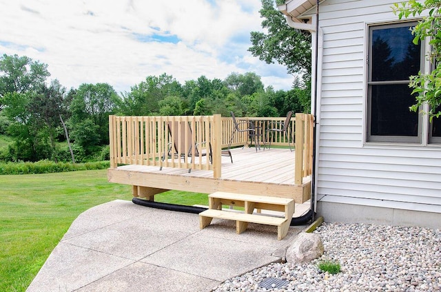 11734 Lindy Ct, Rockford, MI 49341 - deck featuring a lawn