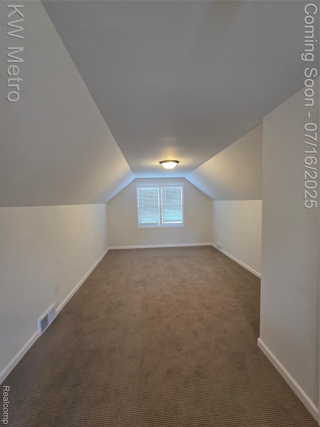 4507 Sedgemoor Ave, Royal Oak, MI 48073 - bonus room featuring lofted ceiling and dark colored carpet