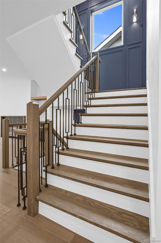 227 W Houstonia Ave, Royal Oak, MI 48073 - stairway featuring wood finished floors