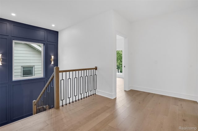 227 W Houstonia Ave, Royal Oak, MI 48073 - empty room with wood finished floors and recessed lighting