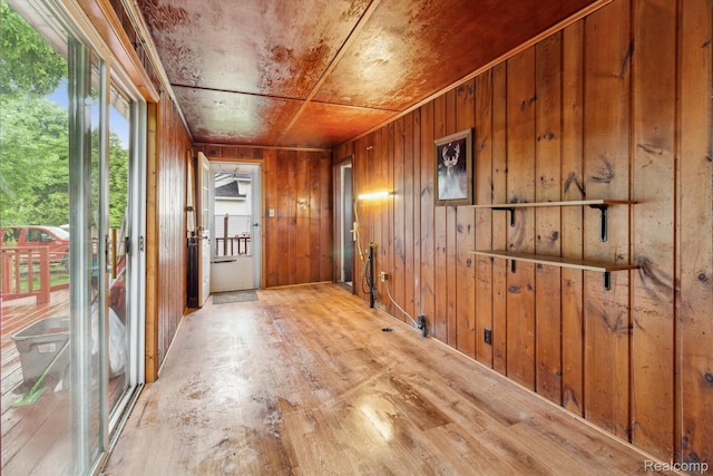 4415 Central St, Columbiaville, MI 48421 - unfurnished room featuring wood walls