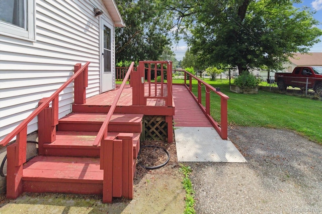 4415 Central St, Columbiaville, MI 48421 - view of wooden deck