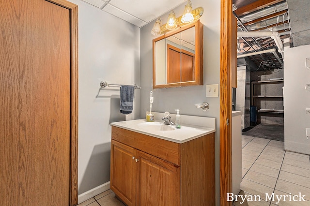 4675 44th St, Holland, MI 49423 - bathroom with tile patterned floors and vanity
