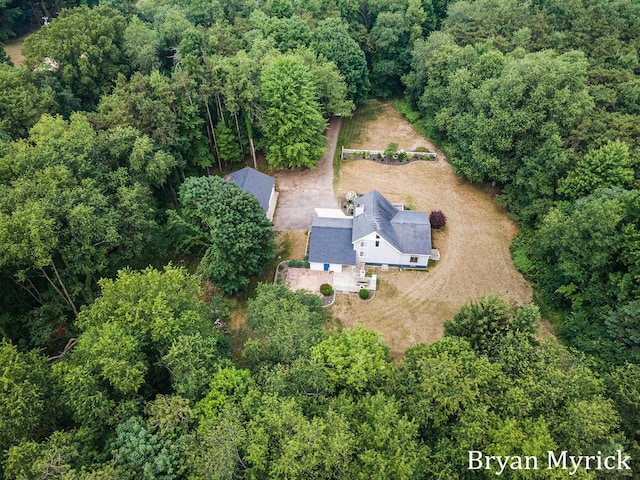 4675 44th St, Holland, MI 49423 - aerial view of property and surrounding area with a forest