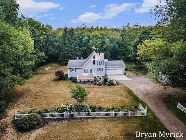 4675 44th St, Holland, MI 49423 - aerial view of property and surrounding area featuring a forest