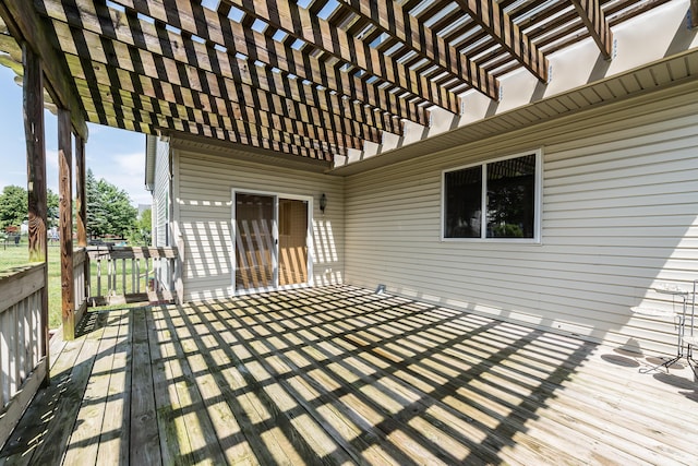 6602 Robindale Dr, Ypsilanti, MI 48197 - wooden deck featuring a pergola