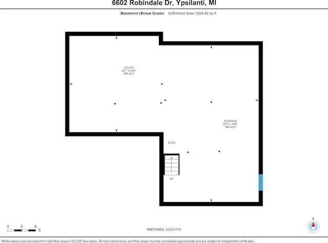 6602 Robindale Dr, Ypsilanti, MI 48197 - view of floor plan / room layout