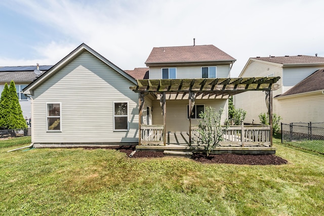 6602 Robindale Dr, Ypsilanti, MI 48197 - rear view of property featuring a pergola