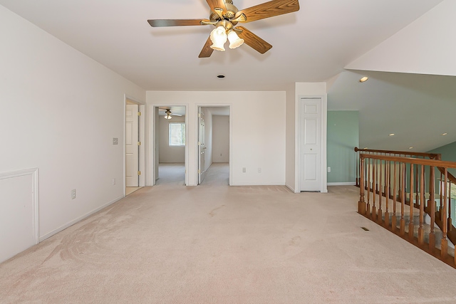 6602 Robindale Dr, Ypsilanti, MI 48197 - spare room with light colored carpet, ceiling fan, and recessed lighting