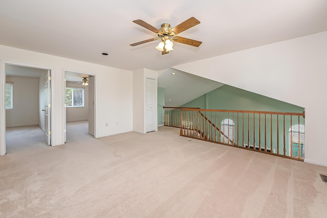6602 Robindale Dr, Ypsilanti, MI 48197 - empty room featuring a ceiling fan and carpet floors