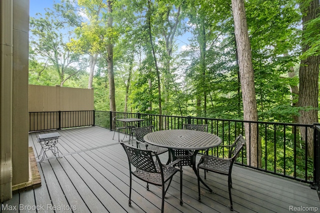 1109 Ivyglen Cir, Bloomfield Hills, MI 48304 - wooden terrace featuring outdoor dining area