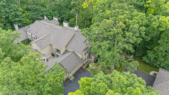 1109 Ivyglen Cir, Bloomfield Hills, MI 48304 - aerial view of property and surrounding area