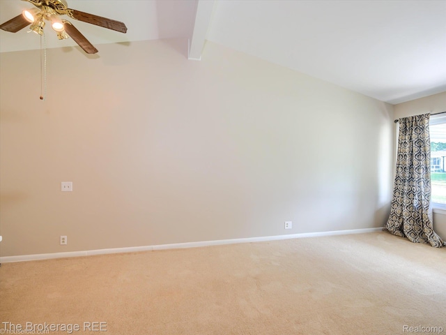 515 Juniper Dr, Davison, MI 48423 - spare room with light carpet and a ceiling fan