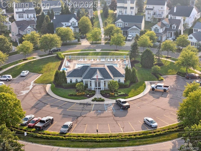 1145 York Ave, Howell, MI 48843 - aerial perspective of suburban area
