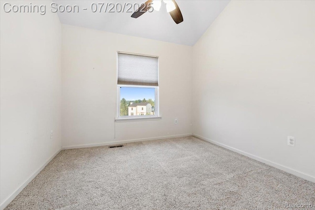 1145 York Ave, Howell, MI 48843 - unfurnished room featuring a ceiling fan and carpet flooring