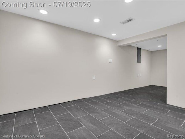 3850 Parker St, Dearborn, MI 48124 - finished basement with recessed lighting and electric panel