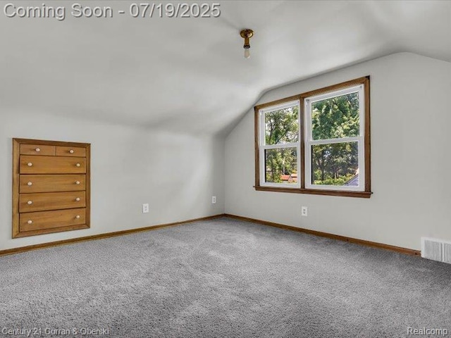 3850 Parker St, Dearborn, MI 48124 - additional living space with lofted ceiling and carpet floors
